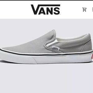 Gray Slip On Vans